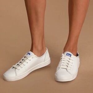 Women’s Keds Kickstart White/Blue Sneakers - Size 8.5
